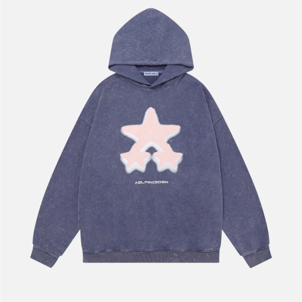 Aelfric Eden Blurring Star Blue Hoodie